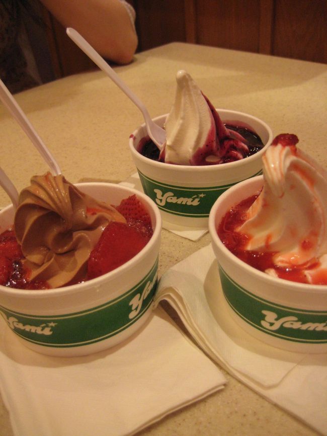 またまたヤミヨーグルト！<br />今度はチョコレートをオーダーしたよ。<br />ヨーグルトのあっさり感が効いていてしつこくないの。<br />Very Good!