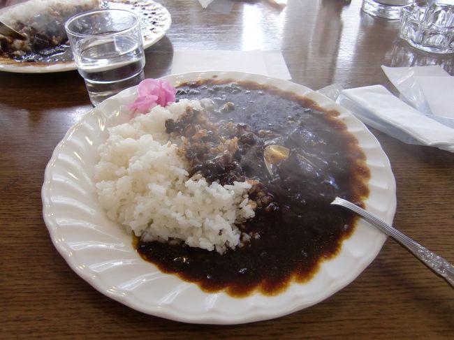 昼食のコーヒー入りカレー。<br />結構辛くてなかなかうまい。
