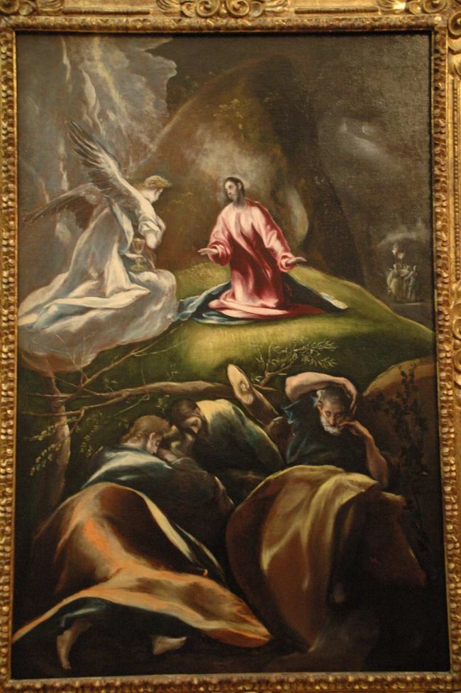 【エルグレコ、「オリーブ山のキリスト」】