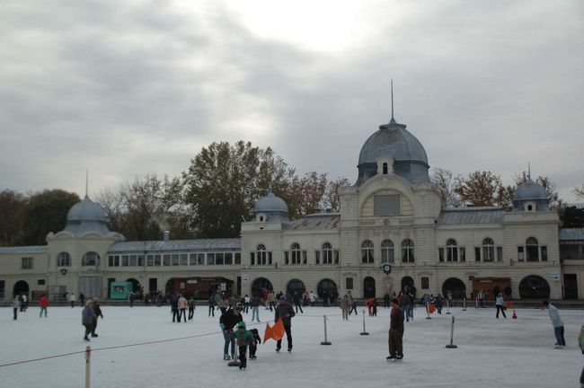 美術館を出て、向かい側の市民公園に向かう。すでにアイススケートリンクがつくられ、子供たちが遊んでいた。 <br /><br /><br />【市民公園】