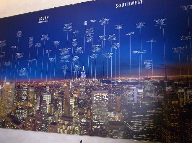 あちこちのビルの名前など表示されていました。<br />