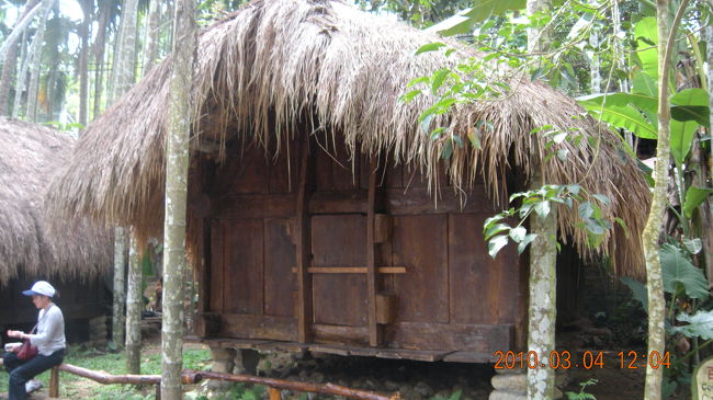 伝統的な李族の家を復元したもの。