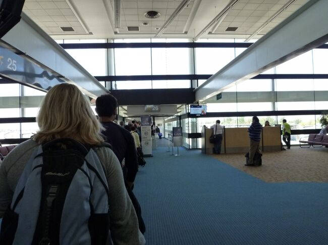 Punta Arenas（プンタアレーナス）行きの搭乗口。