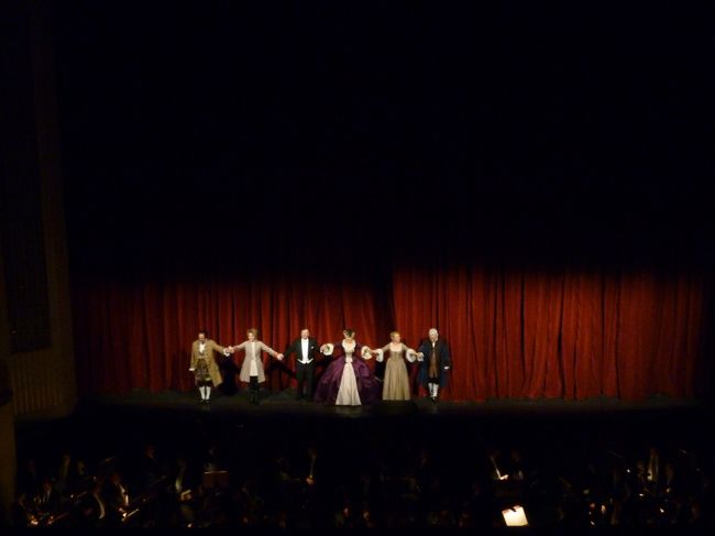 最後の挨拶です。<br />フィナーレの三重唱がとても素晴らしかったです。<br />何より本場でオペラを、しかもウィーンフィルの演奏で見れたというのがとても素晴らしい経験でした。<br /><br /><br />この後はホテルに帰ってバタンキュー。