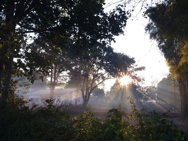 朝、宿の近所を散歩