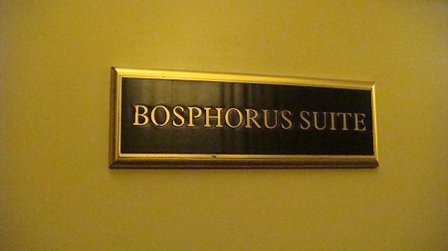 今回もFHRで予約しましたので、ボスボラス・スィートにアップグレードです。