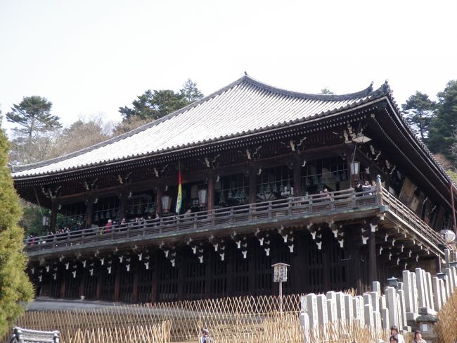 二月堂は高く大きく、気力に満ちた建物に感じます。