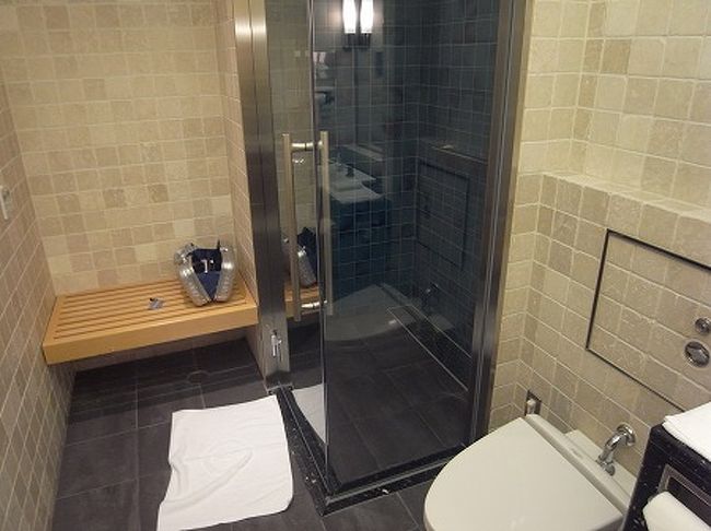 シャワールームもJALほど豪華じゃないが十分です。