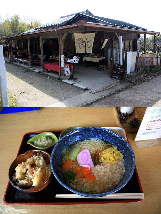 檜原神社の前に食事処がありましたので，そこで昼食にしました。<br /><br />三輪に来たからには三輪そうめんを食べずに帰れない！<br />ということで，にゅうめんセットをいただきました。<br />美味しかった(^_^) 