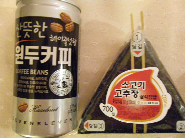 今日は冬ソナーツアーに参加。<br />朝が早いので、朝食はコンビニで済ましました。