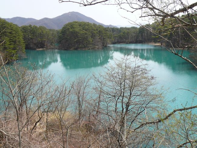 「毘沙門沼」<br /><br /><br />五色沼の中でも一番大きい沼です。