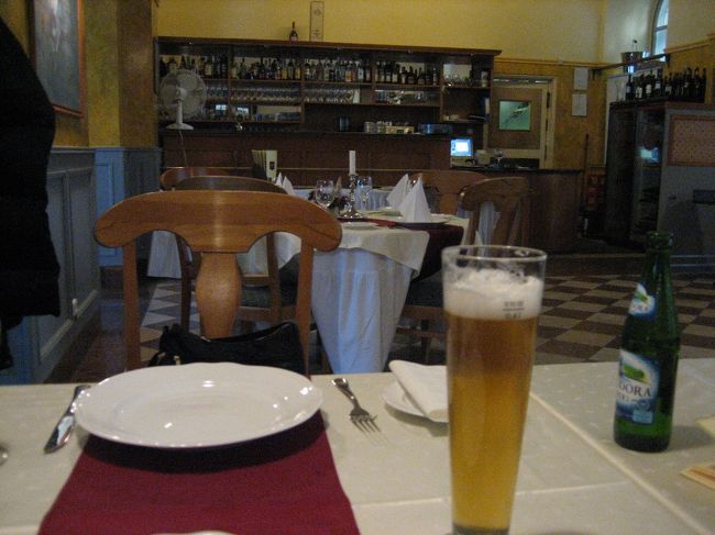 この日のお昼は、エルジェーベト橋のたもと近くをぶらぶらしながらレストランを探して歩いているときにピンときたお店で頂くことにしました。<br />Karolyi Etterem (http://www.karolyietterem.hu)<br />このお店が大当たりでした。