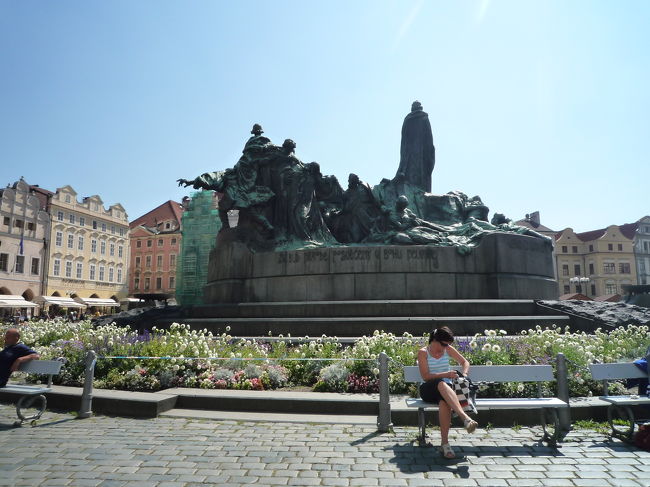 ヤン・フス像。<br /><br />