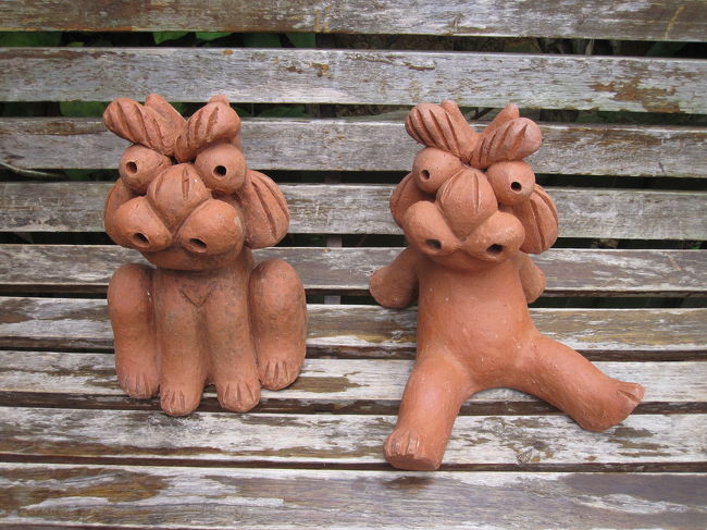 ここは、お茶目なシーサー？がいっぱいいて、飽きません。