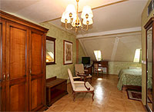 部屋からプラハ城、カレル橋などプラハの街をみることができます。<br />