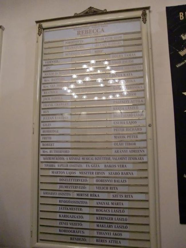 本日のキャスト。<br />光って見えません。<br />プログラムもありませんので、<br />ポスターの3人以外、名前<br />わかりません。。<br />