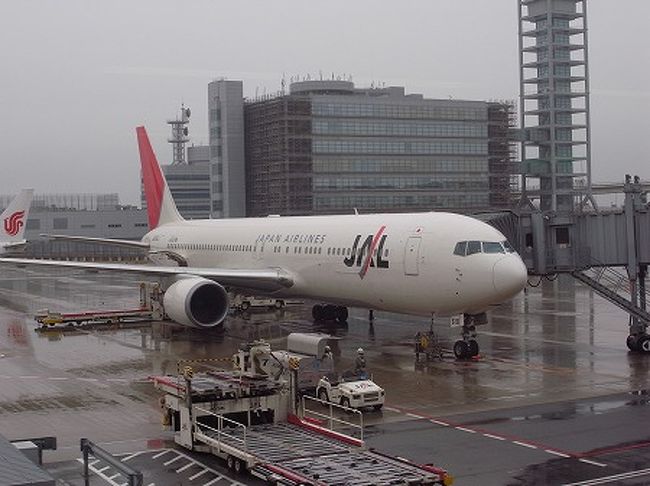 台北行きJALのB767です。