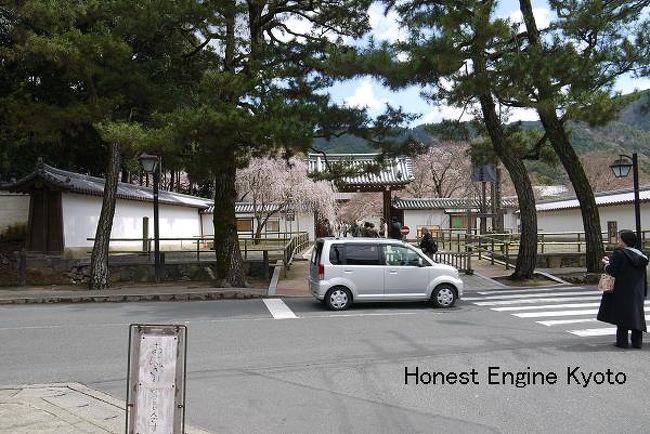 醍醐駅から徒歩１０分ぐらいで総門につきます。