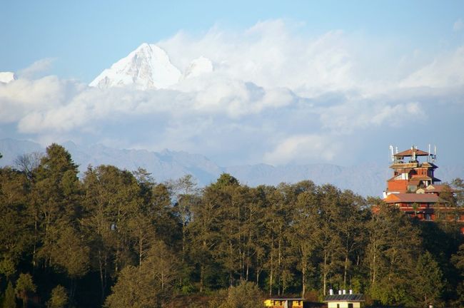 ナガルコットのホテルからのヒマラヤ