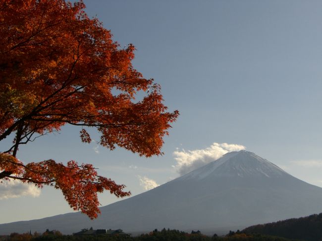 富士山とツーショット。