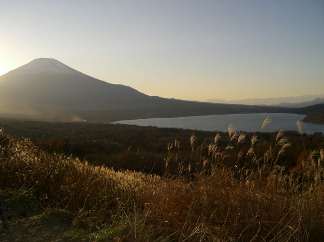 帰りに山中湖近くの峠を通りました。<br />ススキが秋を感じさせます。