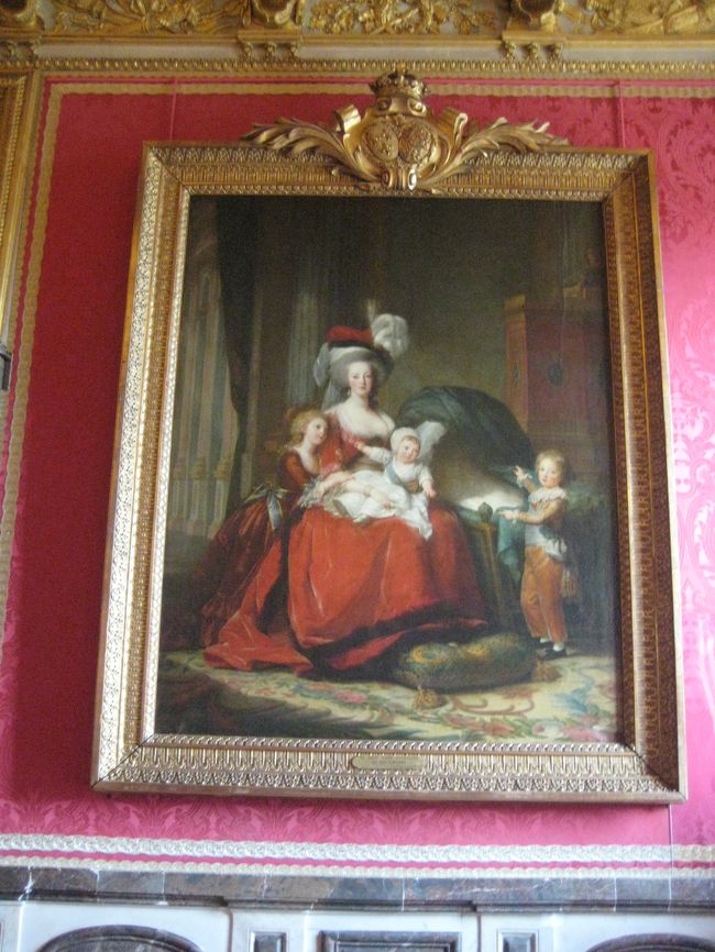 マリー・アントワネットと子供たちの絵