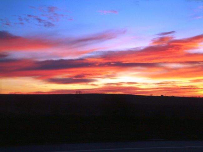 とても綺麗な夕焼けでした。