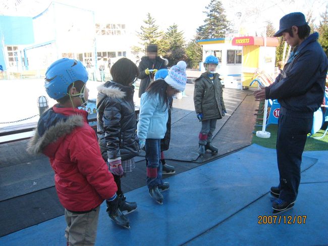 子供向けスケート教室へ