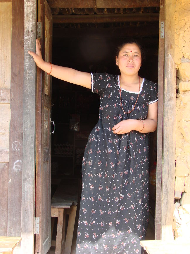 学校の横に住んでいる小母さん。