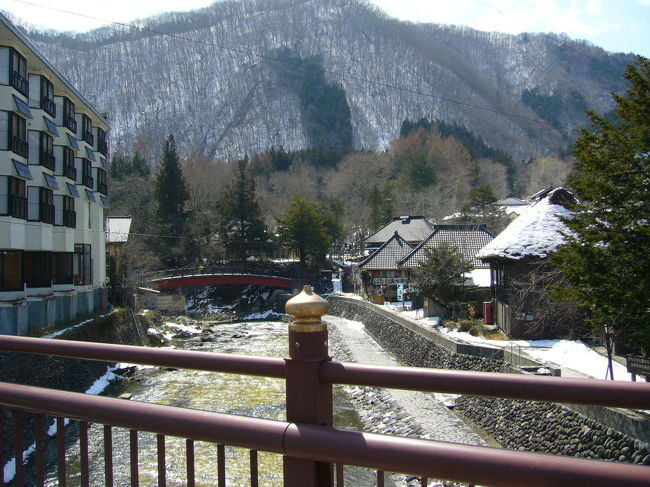 湯西川温泉の中心地。趣がありました。