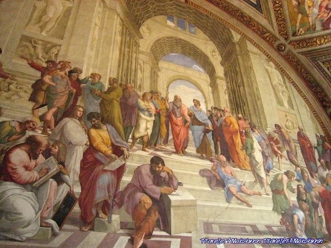 バチカン美術館にて。