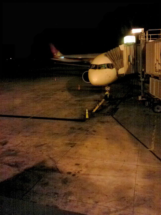 搭乗前のボーイング７５７　羽田までの足？　