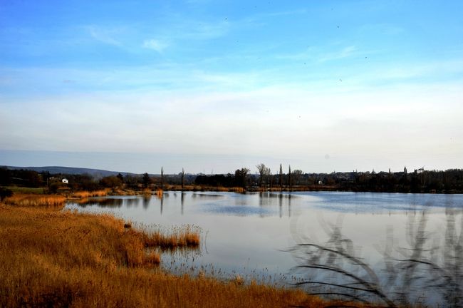 波が静かです。<br />これは小さな湖でした。