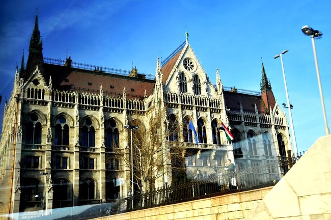 国会議事堂です。<br />かなりの至近距離です。<br />映り込みごめんなさい。