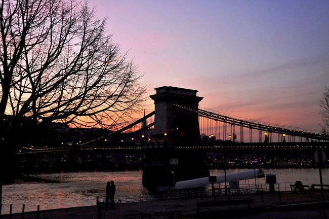 　抱きしめ合う二人が離れた途端に、<br />　くさり橋の斜張ロープが点灯しました。