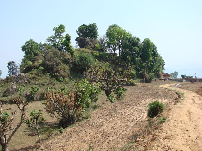 メトラン村の北側の入り口。