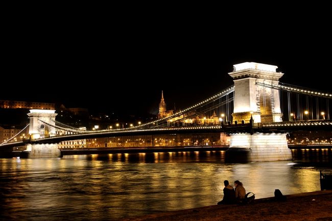 くさり橋<br />橋のたもとから撮りました。