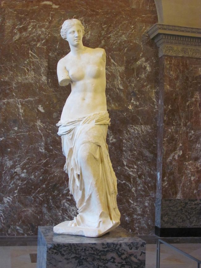 ミロのヴィーナス<br />あまり時間もなく、美術関係も詳しくないので有名なところだけをピックアップしてまわりました。