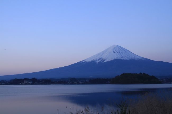 4：30　『大石公園駐車場』<br /><br />富士山の写真を撮りに昨日も立ち寄った大石公園に来ました。