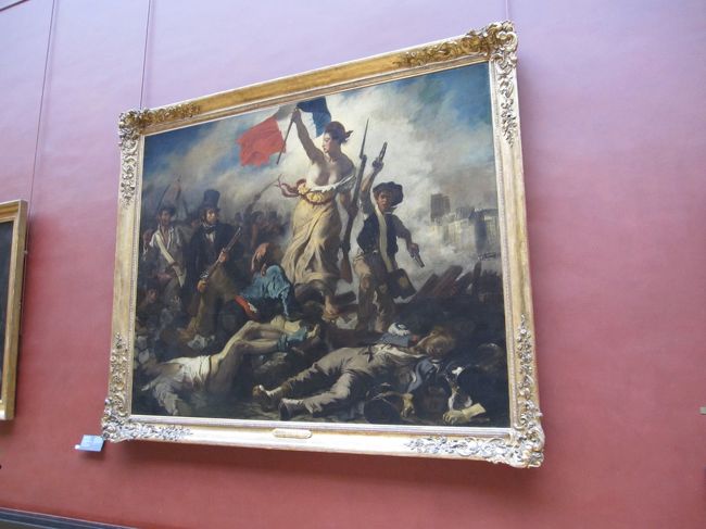 ドラクロワの「民衆を導く自由の女神」。<br />COLD PLAYのアルバムジャケットに使われてましたね。<br />迫力がありました。