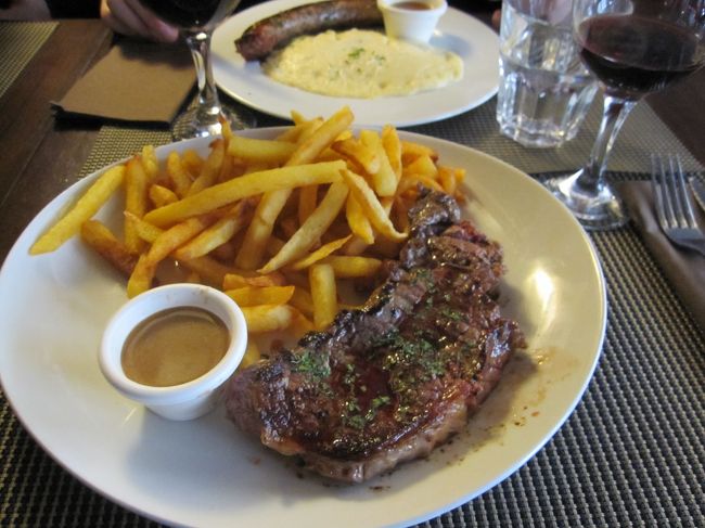 ランチからガッツリ　ステーキです！