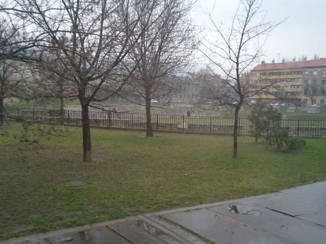 ブダペストの街並み。ローマ遺跡。