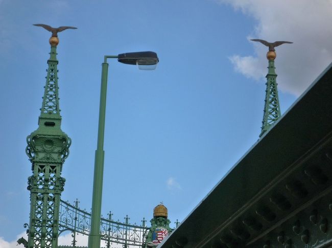 ブダペストの街並み。自由橋。