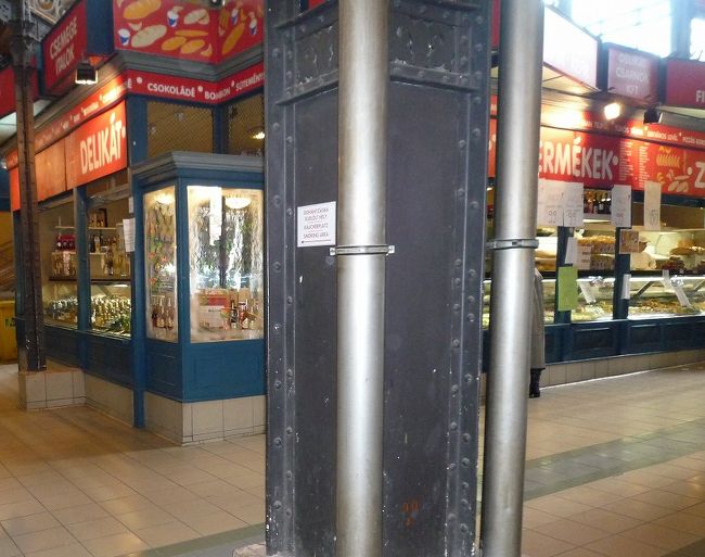 ブダペストの街並み。中央市場。