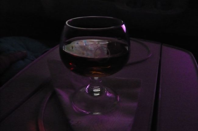 今回も　コニャックをいただき　グッスリ！