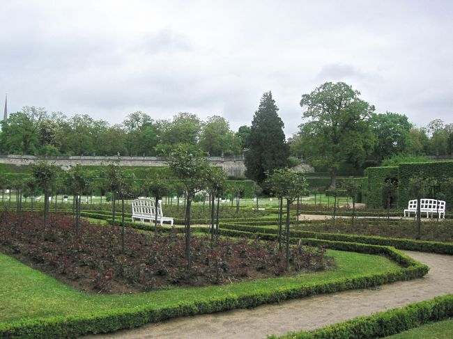 ヴュルツブルク：レジデンツの庭園。