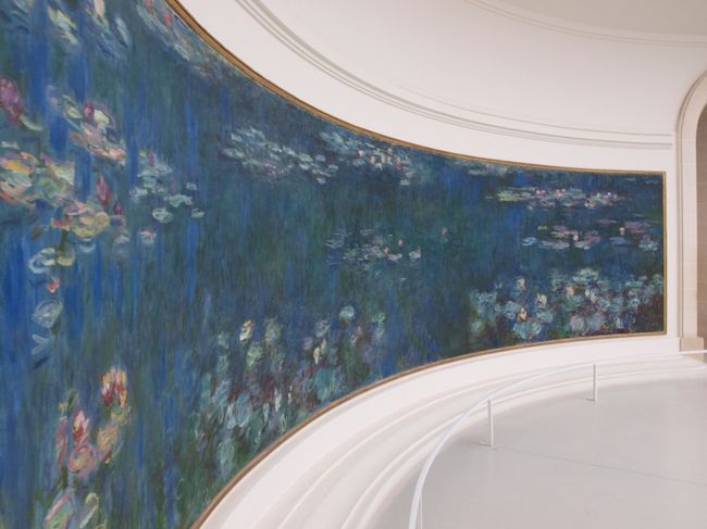 少し離れてしばらく眺めていると、だんだん蓮が水面に浮いて見えてきます。