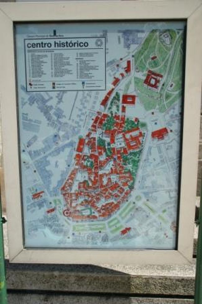 ギマランイスの街の地図です。<br />そんなに広い街ではありませんので、歩いて回ることができます。