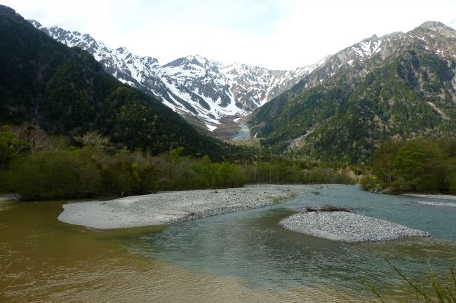 河童橋から見える景色も、着いたときより山もクリアに見えました。