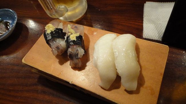 まずは、ホタルイカとひらめエンガワ。